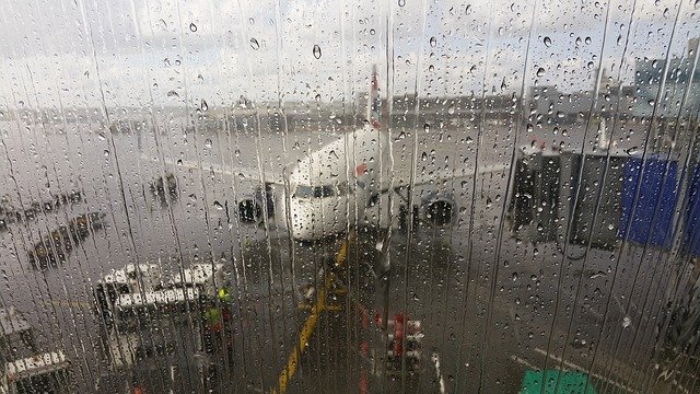 Rain at Airport