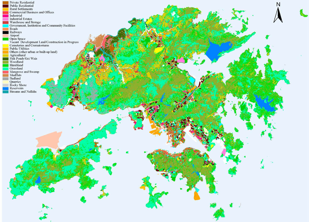 Land Use Map of Hongkong